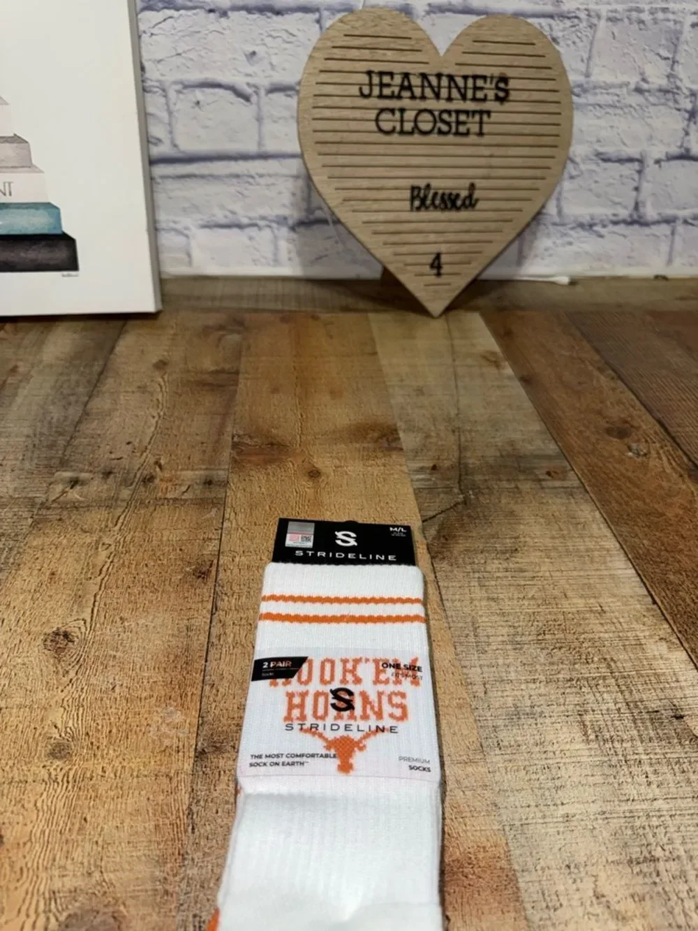 University of Texas Longhorns UT Unisex Socks Burnt Orange One Size NEW 2 Pack